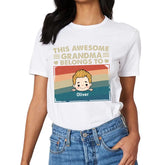 T-shirt personnalisé – Ce superbe papa maman Nana appartient à ces enfants